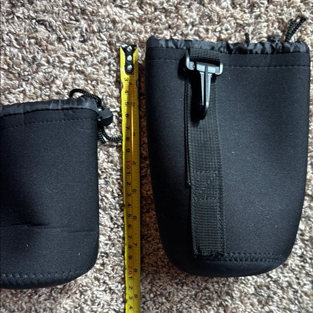 Black Neoprene Lens Pouches Set